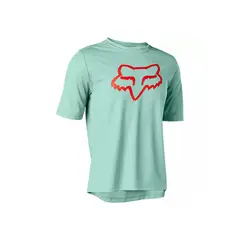 FOX - Polera Bicicleta Niño Ranger Verde Agua