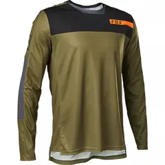 FOX - Polera Bicicleta Defend Moth Manga Larga Verde
