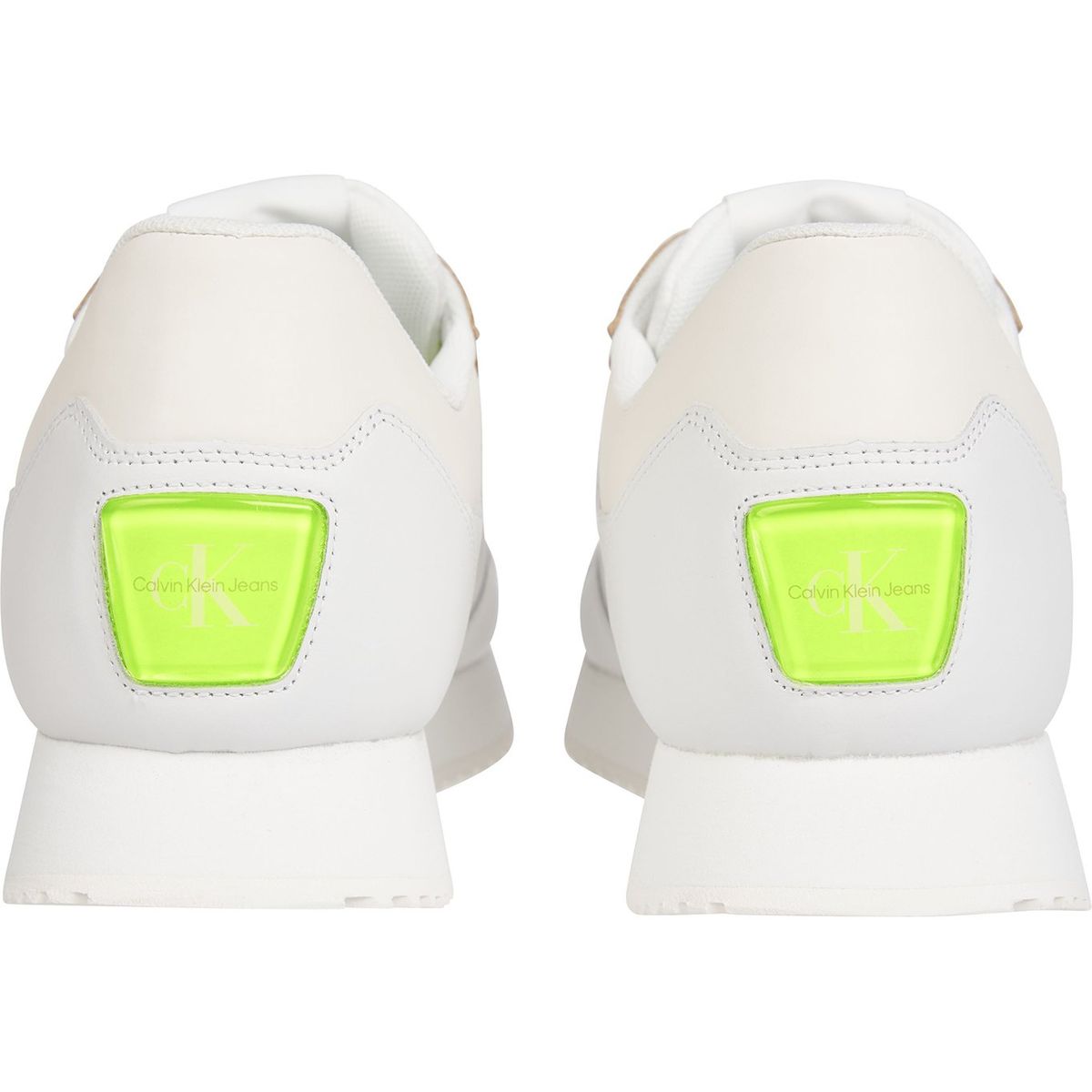 CALVIN KLEIN - Zapatilla Retro Runner Fluo Contrast Blanco Calvin Klein