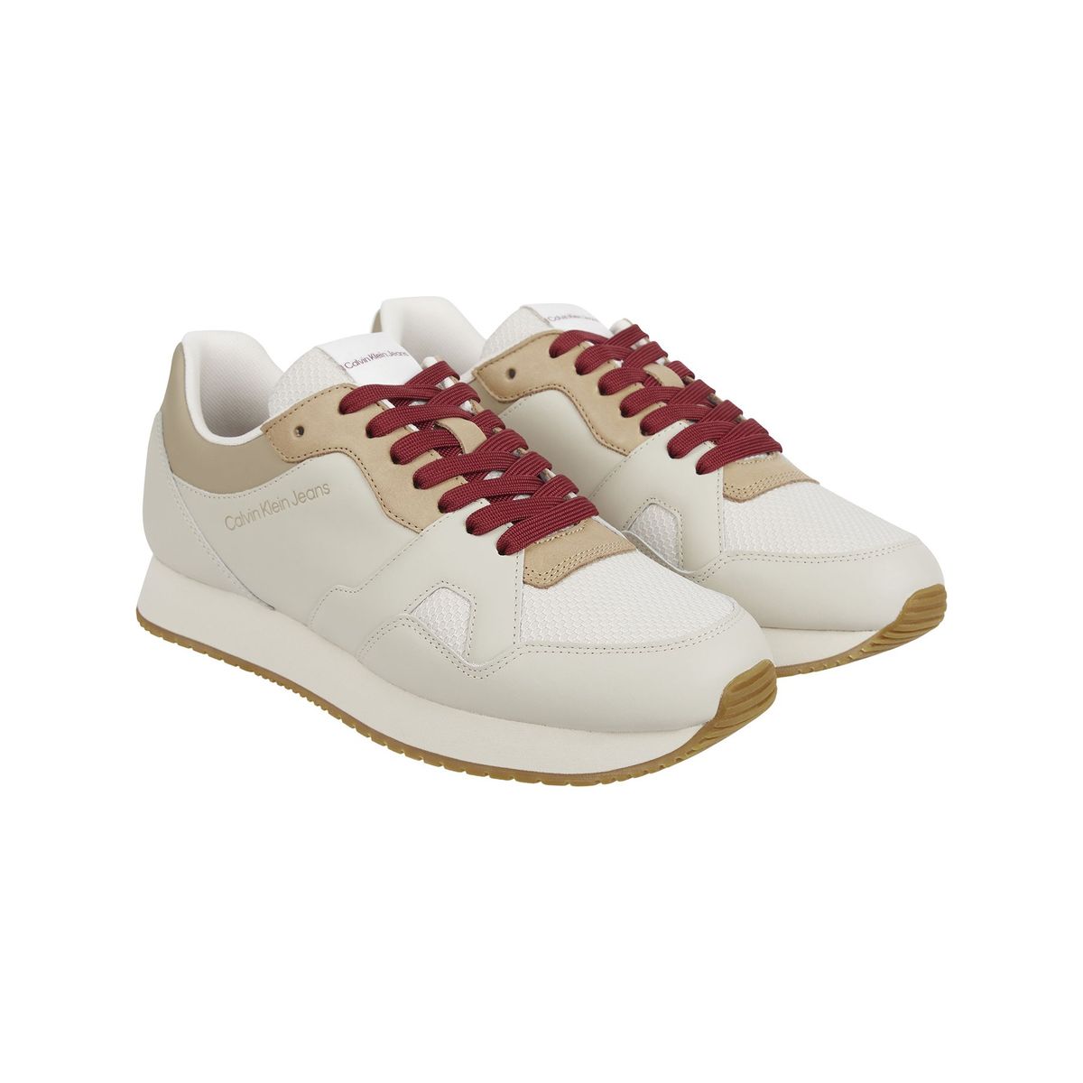 CALVIN KLEIN - Zapatilla Retro Runner Fluo Contrast Blanco Calvin Klein