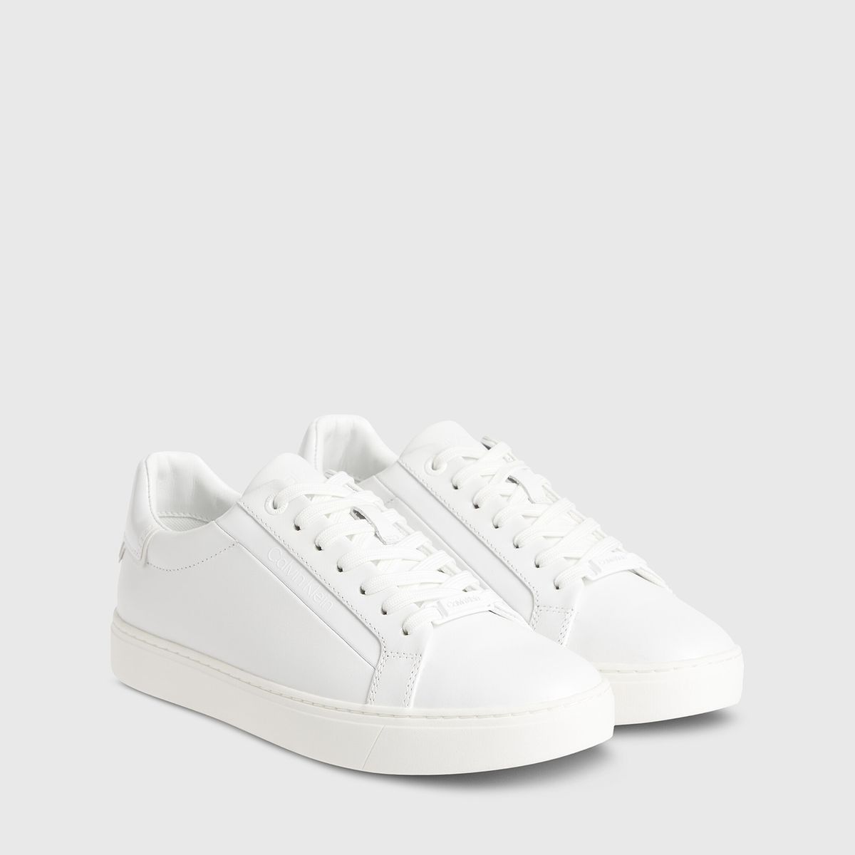 CALVIN KLEIN - Zapatilla Logo Cupsole Lace Up Blanco Calvin Klein