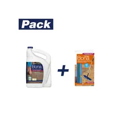 BONA - Recarga Limpia Pisos Madera 3.78 Lt + Pad Doble Zona