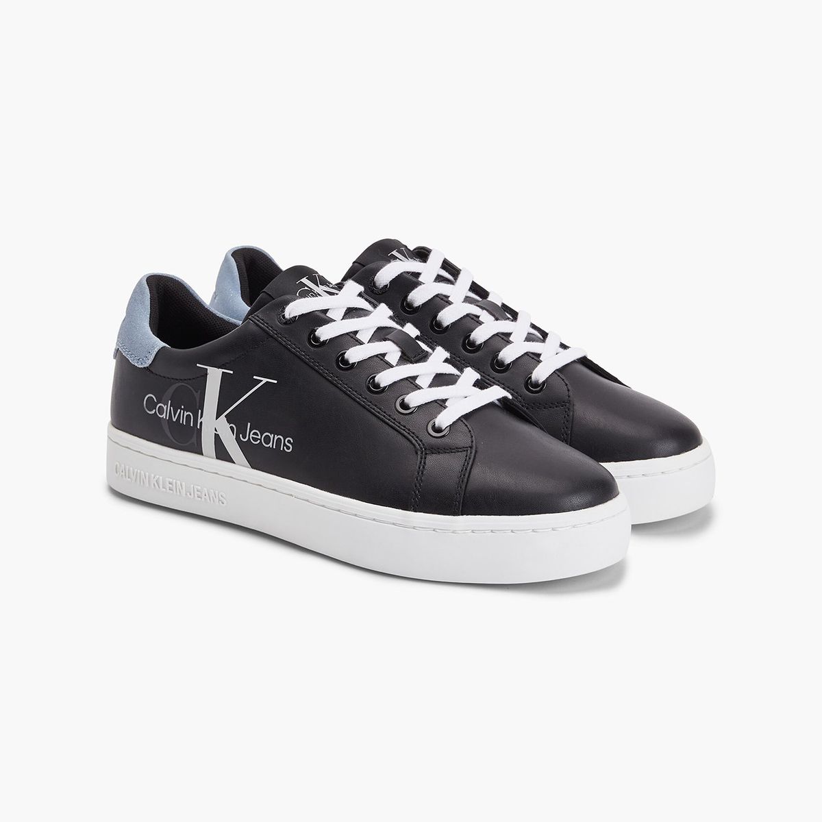 CALVIN KLEIN - Zapatilla Cupsole Laceup Logo Negro Calvin Klein