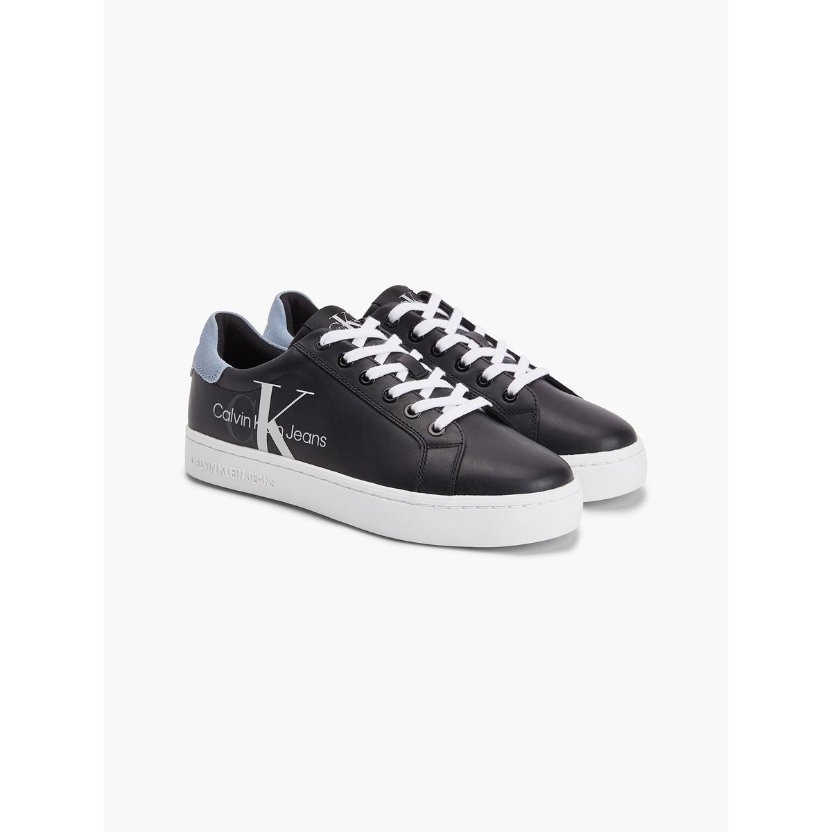 CALVIN KLEIN - Zapatilla Cupsole Laceup Logo Negro Calvin Klein