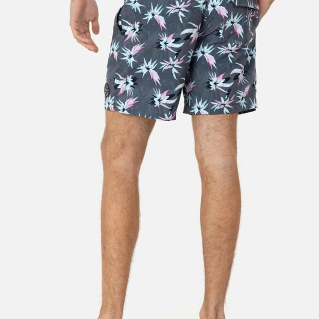 MAUI AND SONS - Traje de Baño Hawaiian Dark Elastic Waist Multicolor Hombre Maui and sons