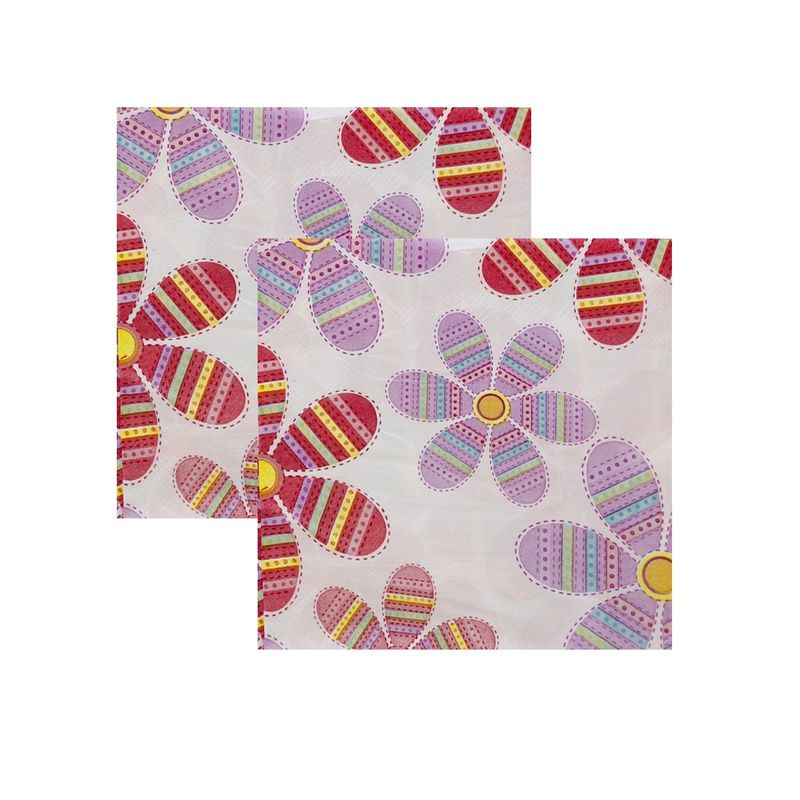 SOHOGAR - Pack 4 Paquetes De Servilletas Diseño Flor