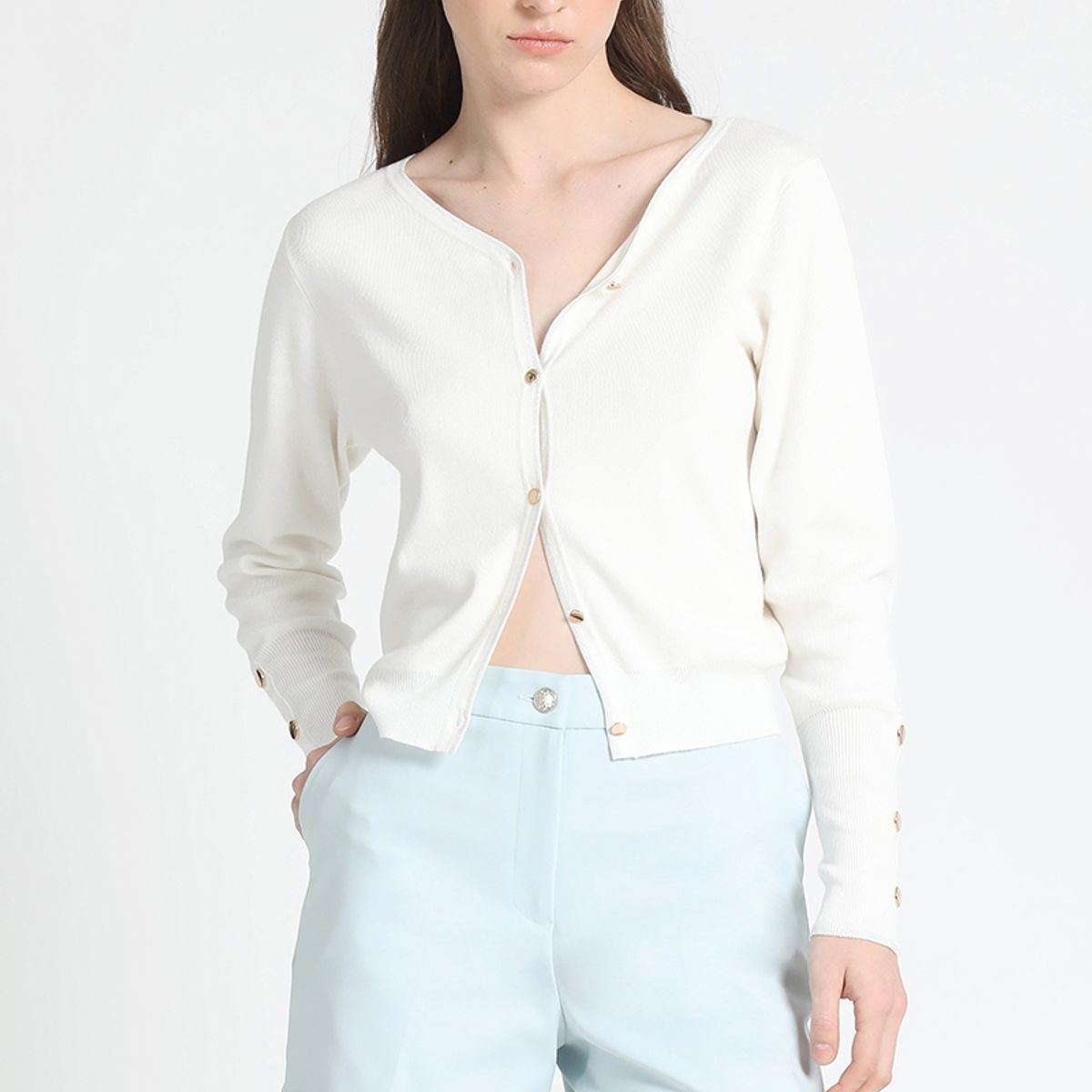 LIOLA - Short Con Bastilla Celeste Liola