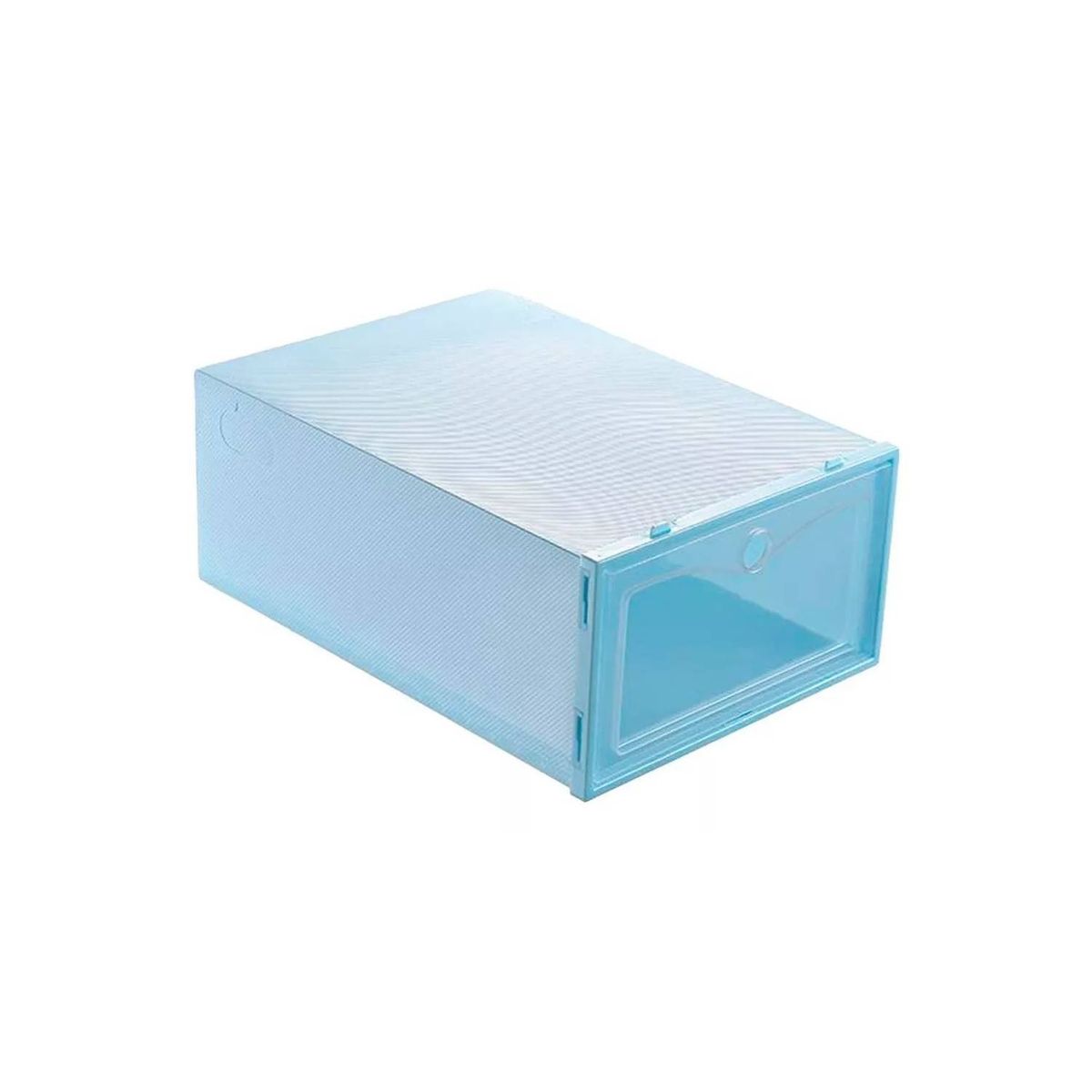 U BUY - 6 Pcs cajas zapatos organizador de brazo apilable35*24*14cm Azul