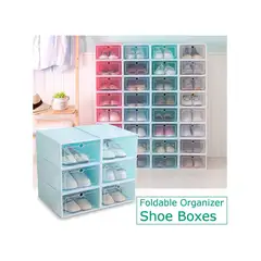 U BUY - Cajón Organizador De Zapatos Pack De 6 Unidades35*24*14cm Azul
