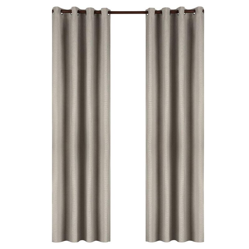 CASATUA - Cortina 100% Blackout Engomada Termica Set 2 140x220 - Beige