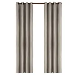 CASATUA - Cortina 100% Blackout Engomada Termica Set 2 140x220 - Beige
