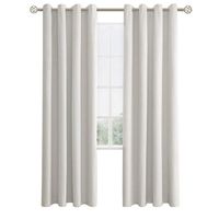 Cortina 100% Blackout Engomada Termica Set 2 140x220 - Crema