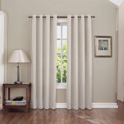 Imagen 2 del producto Cortina 100% Blackout Engomada Termica Set 2 140x220 - Crema