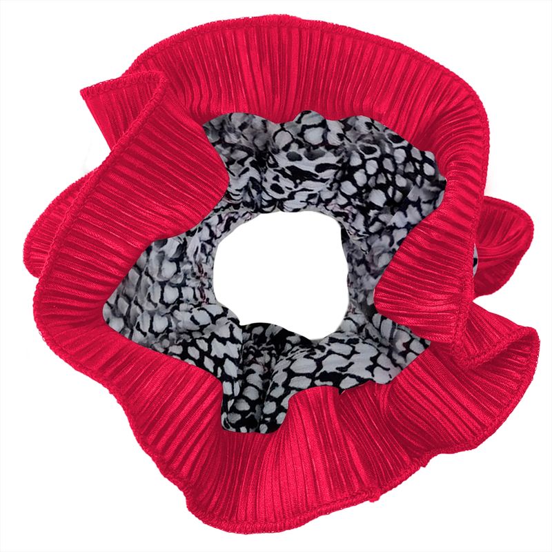 MARIA PASKARO - Scrunchie Collet Begonia XL Piton Fucsia Plisado Maria Paskaro MARIA PASKARO