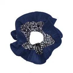 MARIA PASKARO - Scrunchie Collet Begonia M Piton Azul Marino