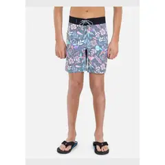 MAUI AND SONS - Traje de Baño Tiki Time Island Getaway Multicolor Juvenil