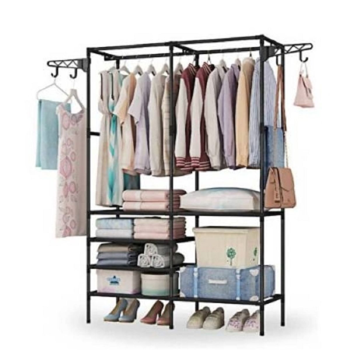 U BUY - Estante de ropa armario ropa de 6 niveles para dormitorio