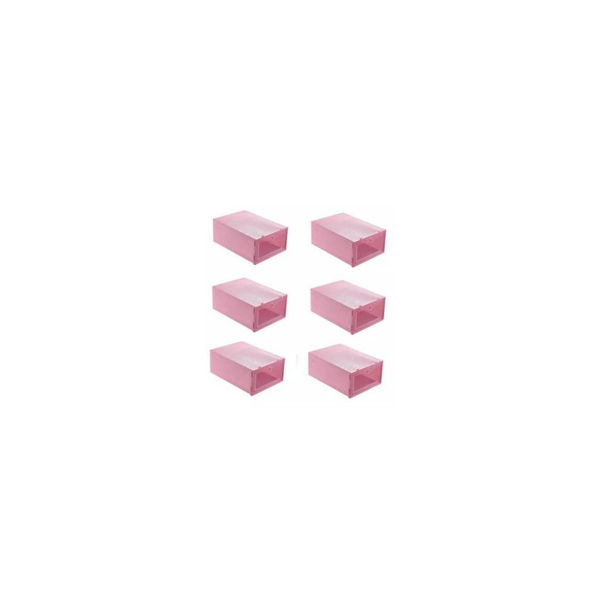 U BUY - Caja de zapatos rosa 6 piezas 35*24*14cm    Rosa