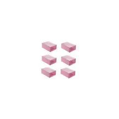 U BUY - Caja de zapatos rosa 6 piezas 35*24*14cm  Rosa