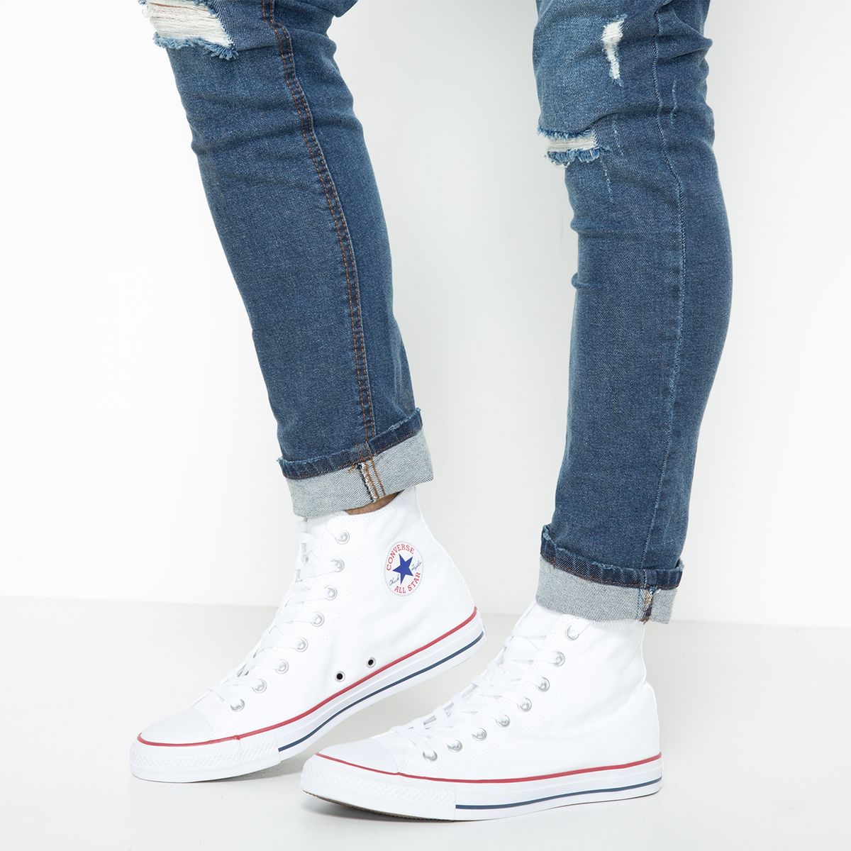 CONVERSE - Chuck Taylor All Star Zapatilla Urbana Hombre Blanco Converse