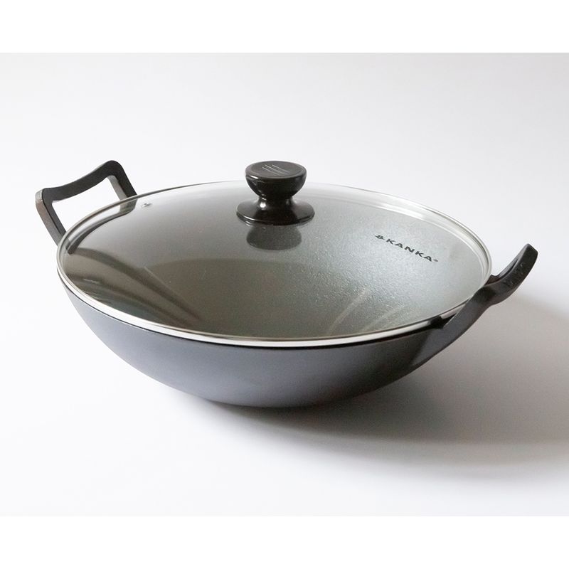 KANKA - KANKA - Tapa de Vidrio Templado Para Wok - 35cm