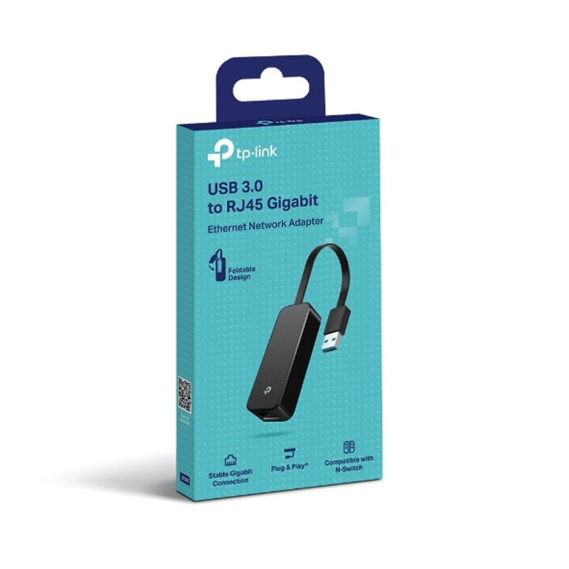 TP LINK - Adaptador de Red TP-Link UE306 USB 3.0 a Ethernet - Negro