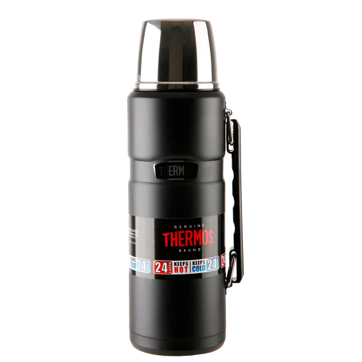 THERMOS - Termo Liquido King Acero Inoxidable Thermos 1,2 Litros Negro