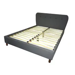 GENERICO - Cama Capitoné Queen Grey