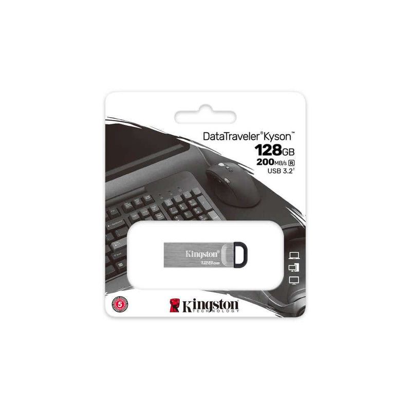 KINGSTON - PENDRIVE 128GB KINGSTON DATATRAVELER KYSON 3.2 GEN 1
