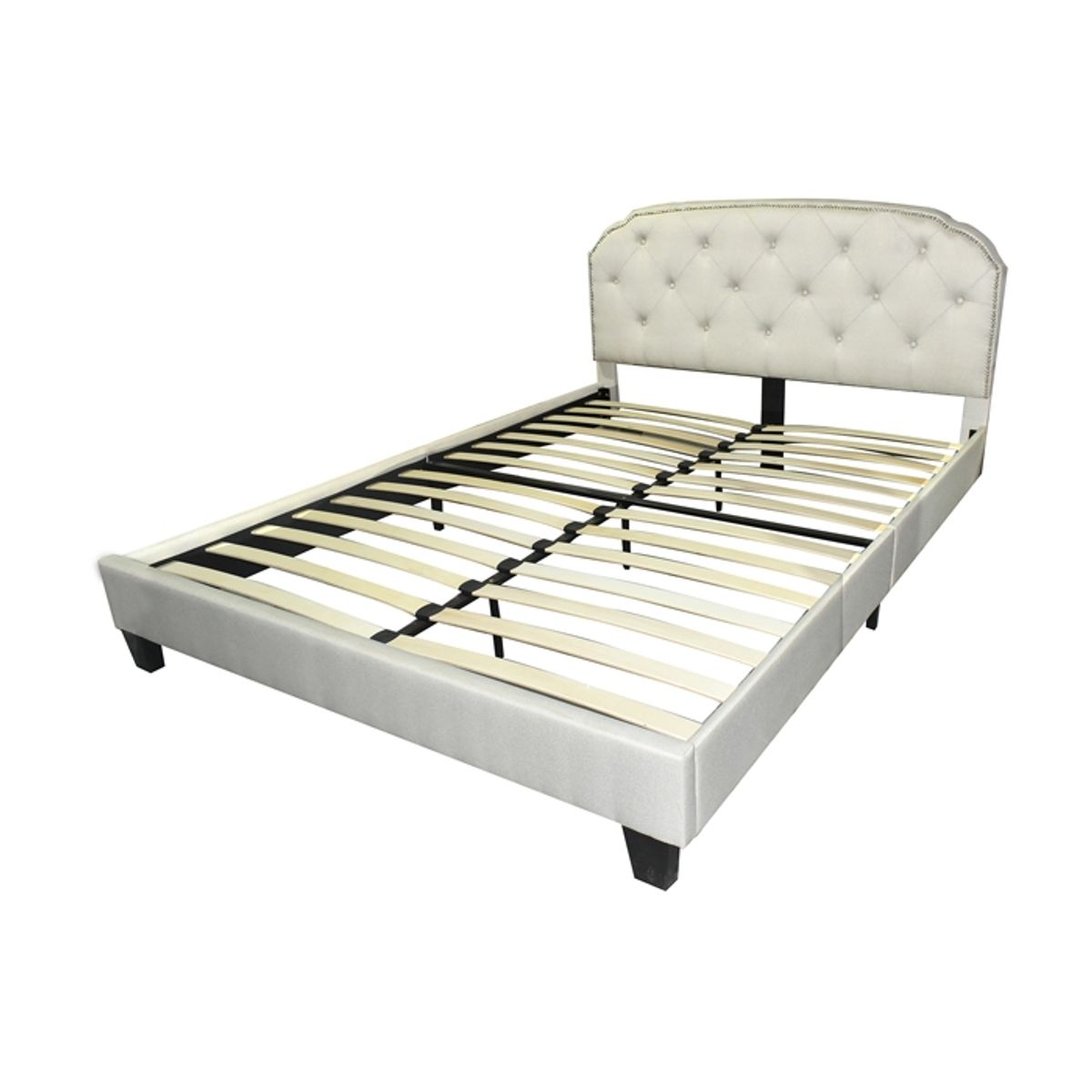 MSA MUEBLES SANTA ANA - Cama Capitoné Queen Isabella (160 x 215 x 105 cm)