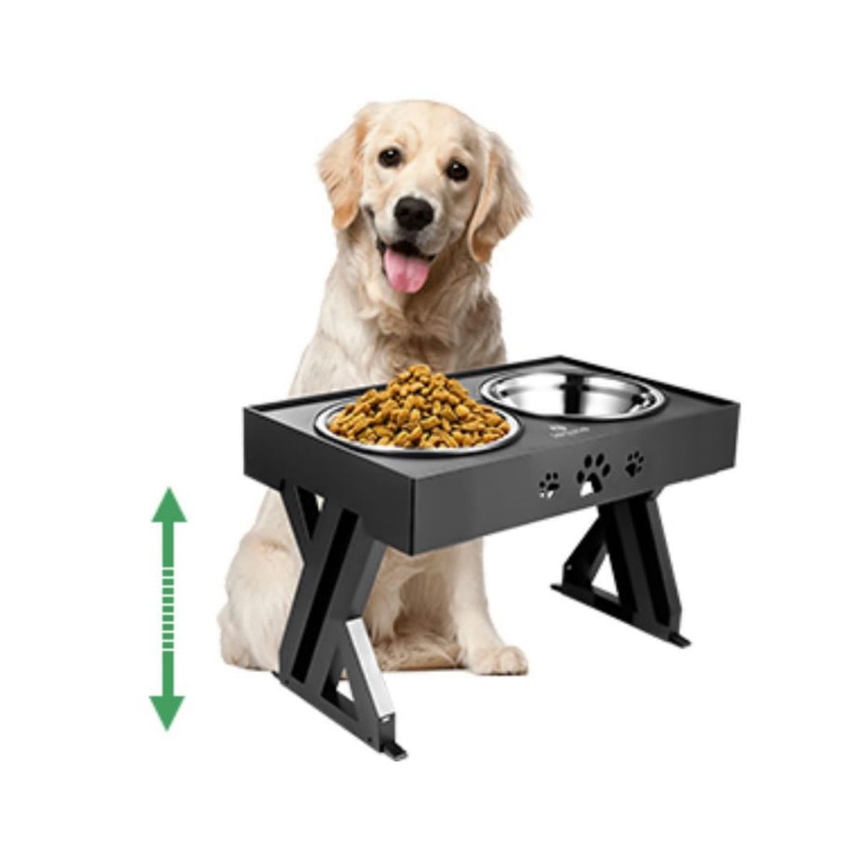 GENERICO - Plato Doble Para Mascotas ComederoBebedero Plegable