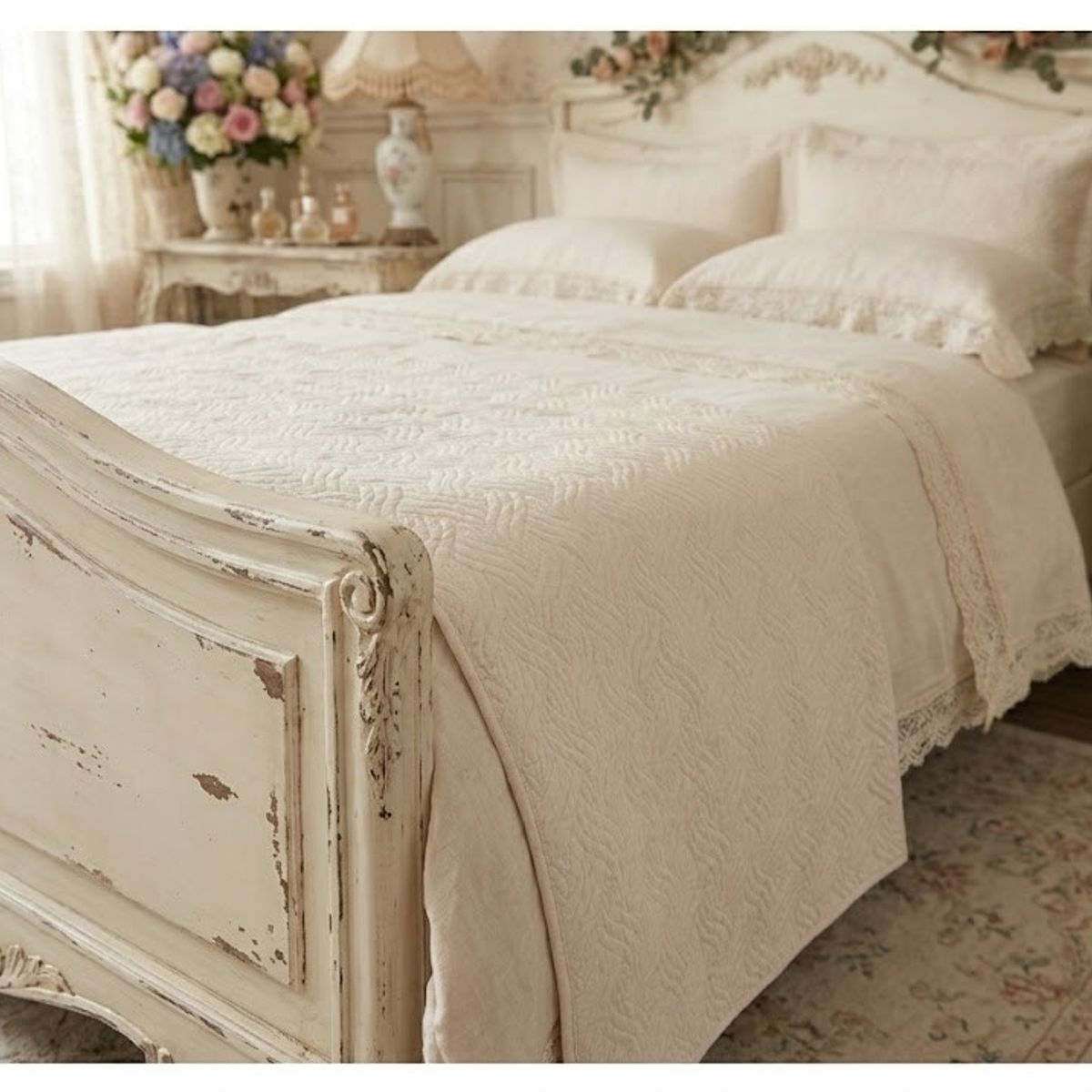 GENERICO - Piecera Plush Diseño Crema 210 x 70 para King o 2Plazas
