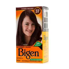 BIGEN - Tinte Permanente en Polvo Sin Amoníaco Caoba Oscuro 37 6gr.