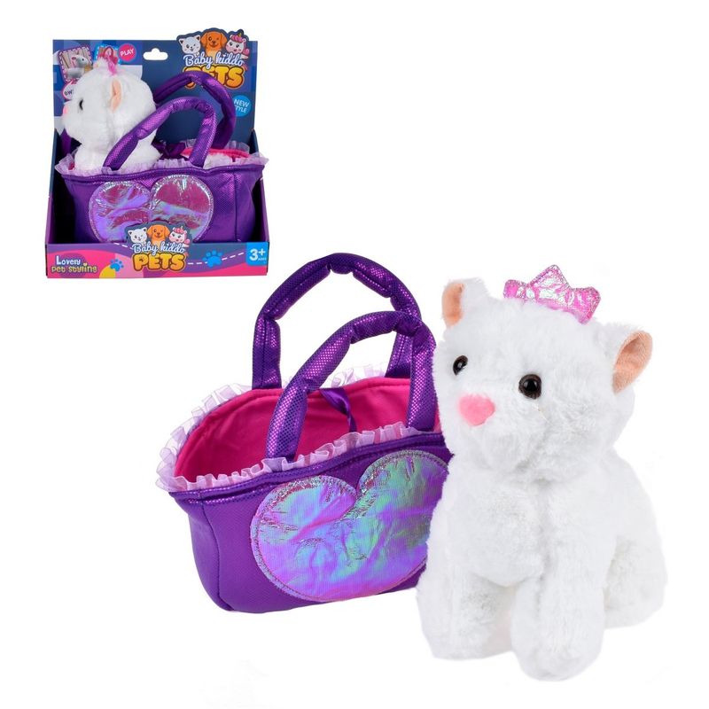 ANSALDO - Peluche Gato De 24 Cm En Cartera
