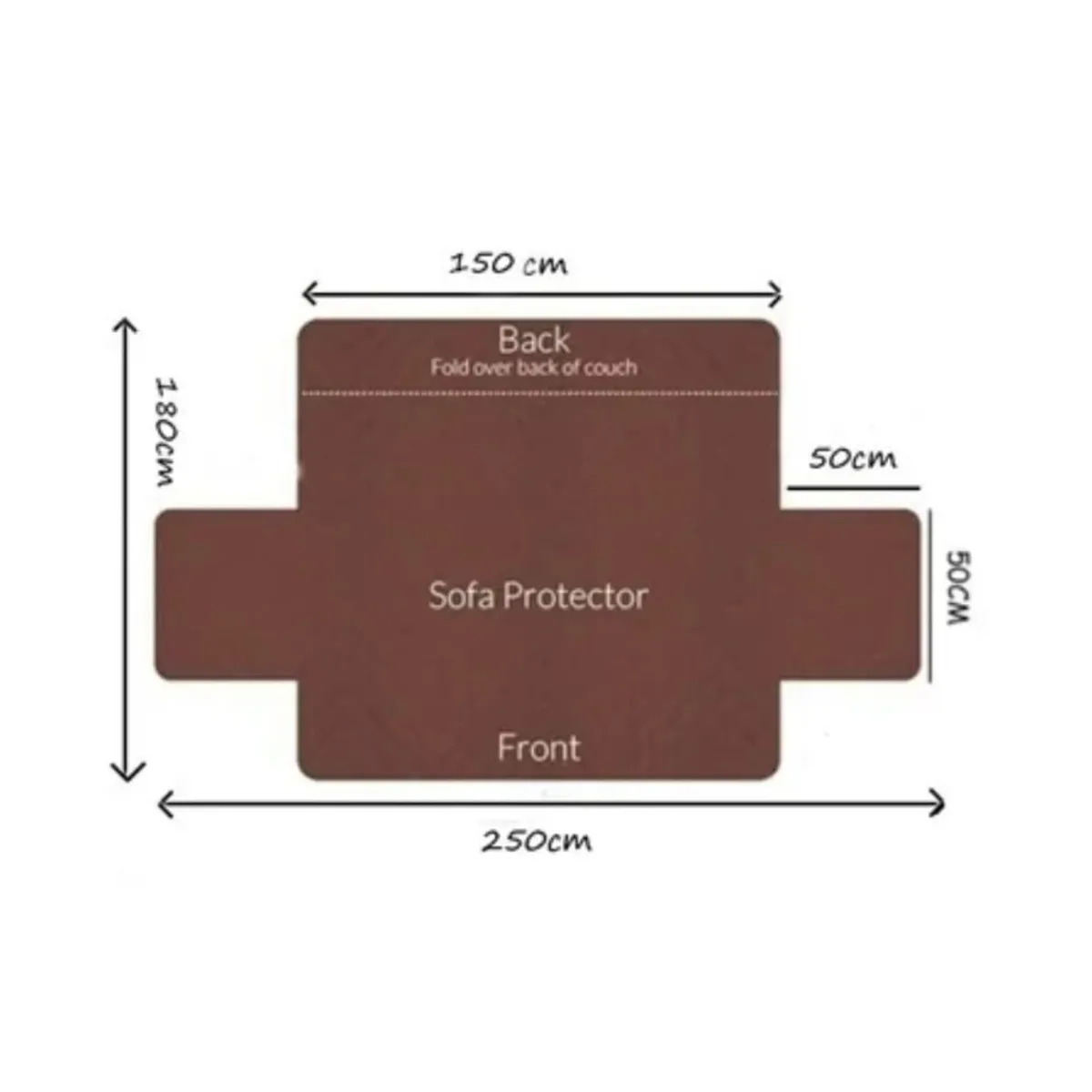 GENERICO - Forro Protector Para Sofá Muebles Reversibles Resistentes