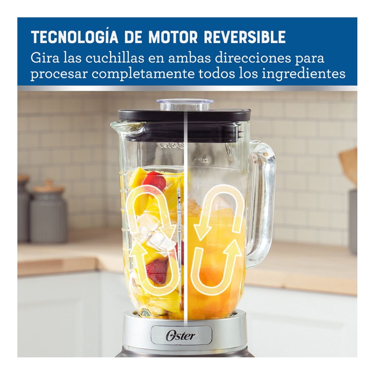 OSTER - Licuadora Osterizer® Max con vaso de vidrio 1.75 L BLSTPBRGR