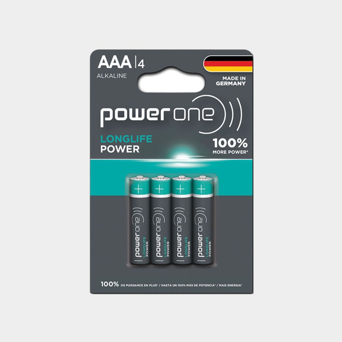 GEN - BLISTER PILAS ALCALINAS AAA X 4 POWERONE