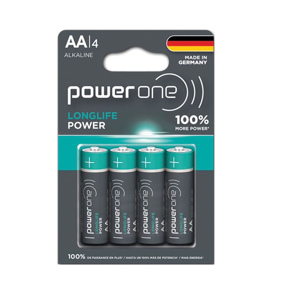 GEN - BLISTER PILAS ALCALINAS AA X 4 POWERONE