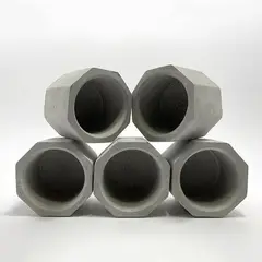 GENERICO - Mini Macetero de Yeso Hexagonal 10u