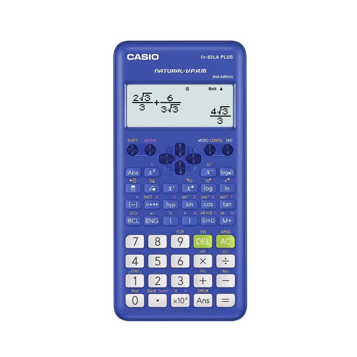 CASIO - CALCULADORA CIENTIFICA CASIO FX-82LAPLUS-BU AZUL