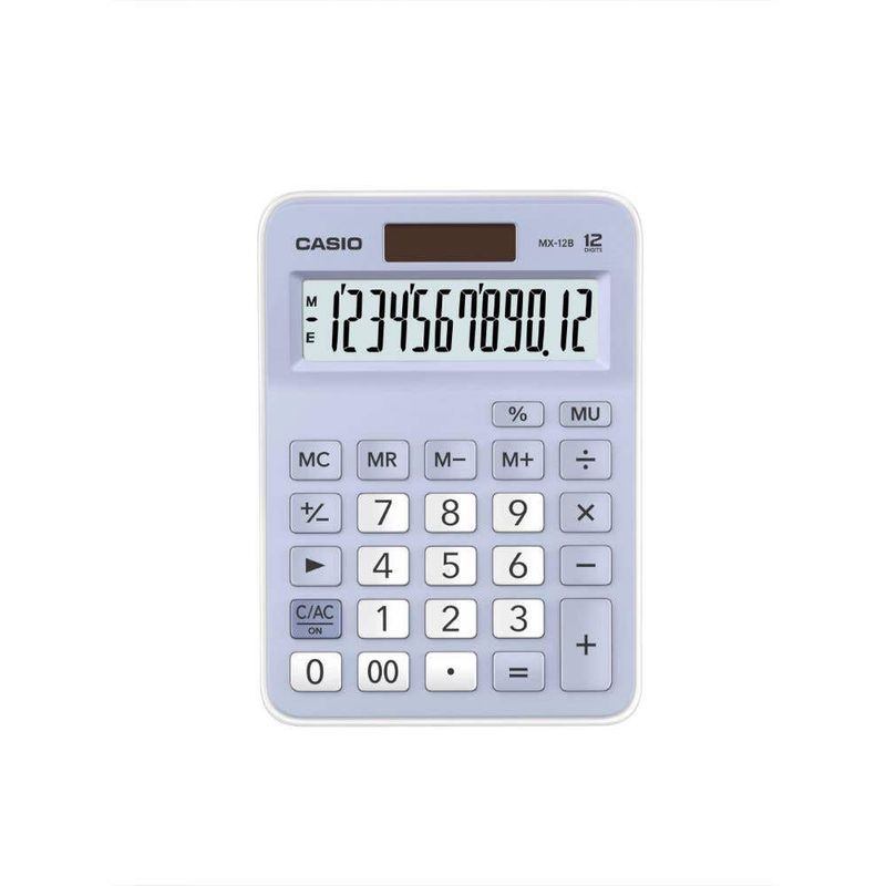 CASIO - CALCULADORA ESCRITORIO CASIO MX-12B-LB LILA
