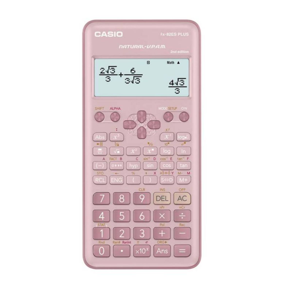 CASIO - CALCULADORA CIENTIFICA CASIO FX-82ESPLUS-2-PKWDT ROSADA