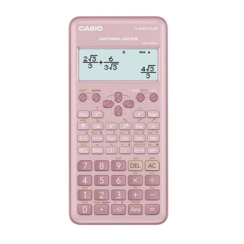 CASIO - CALCULADORA CIENTIFICA CASIO FX-82ESPLUS-2-PKWDT ROSADA