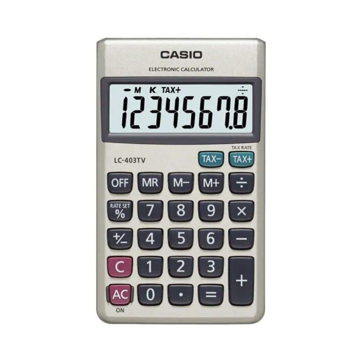 CASIO - CALCULADORA BOLSILLO CASIO LC-403TV