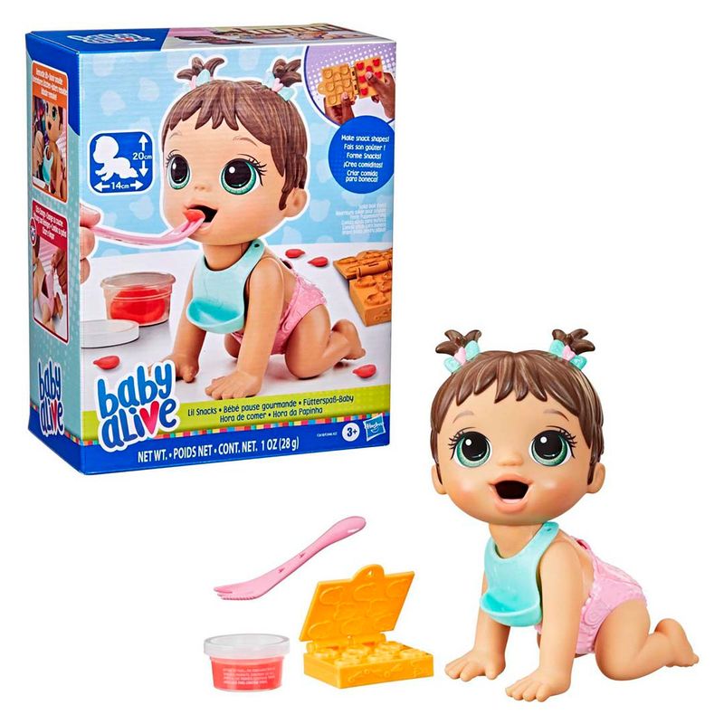 BABY ALIVE - Baby Alive Muñeca Bebé Hora de Comer CASTAÑA