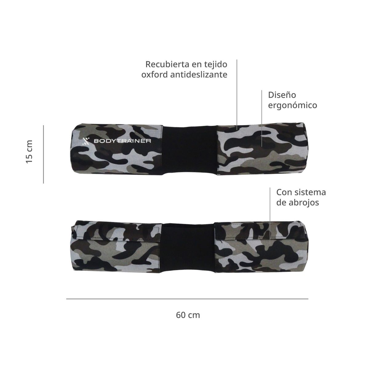 BODYTRAINER - Almohadilla Protectora Pro para Barra Olimpica y Prolímpica