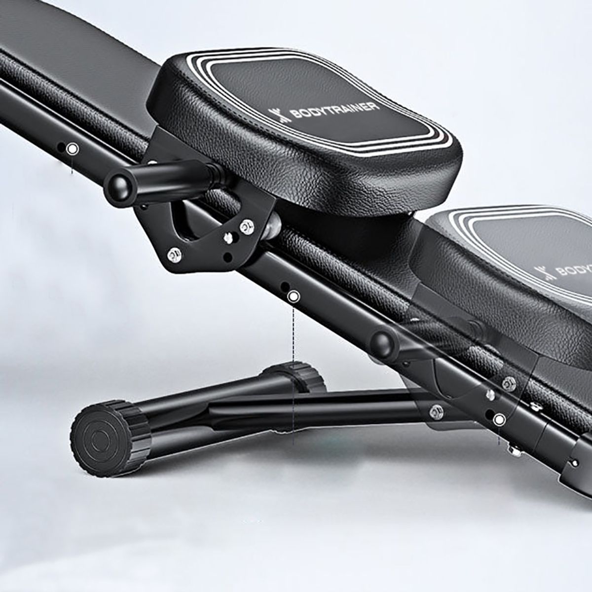 BODYTRAINER - Banca Multifuncional con Almohadilla y Bandas Elásticas