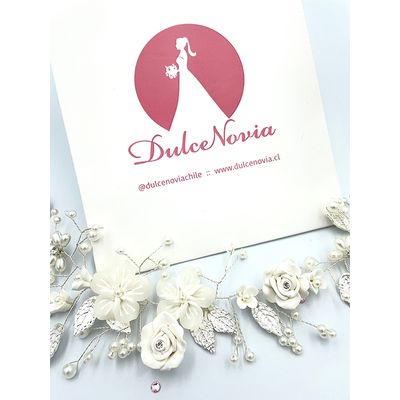 Imagen 2 del producto Tocado de novia Media Corona para el cabello Amapola