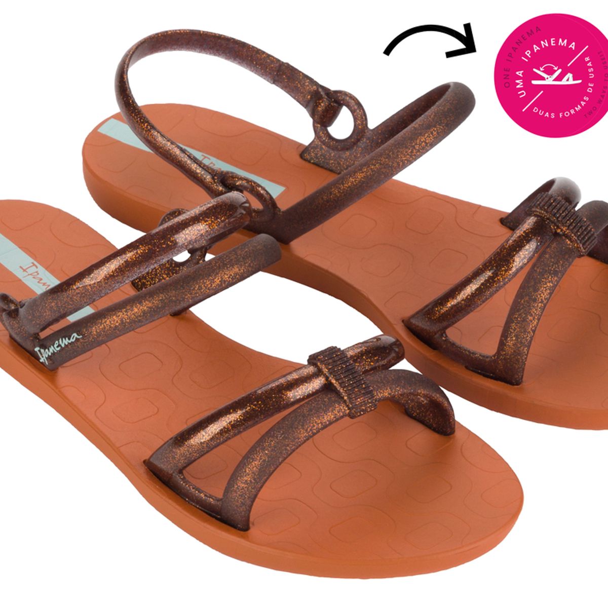 IPANEMA - Sandalia Mujer Naranja Seu Jeito Ipanema