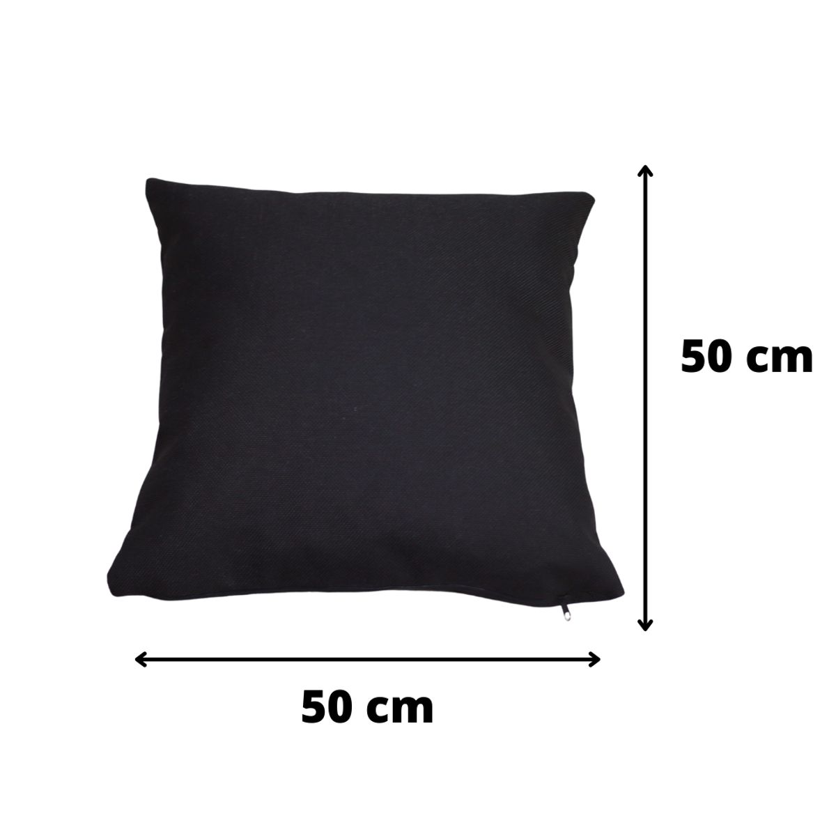 GENERICO - Cojín Olivia Negro Delta 50x50 cm Máxima Design